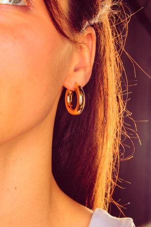 Precious Gold and Diamond Jewelry for Herの写真素材