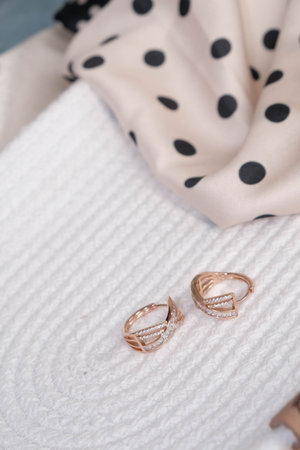 High-End Jewelry: Gold and Diamond Treasuresの写真素材