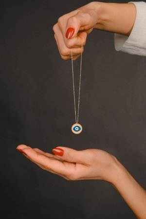 Brilliant Necklaces and Fine Gold Jewelryの写真素材