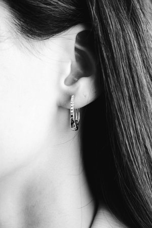 Elegant Gold and Diamond Pendant Necklacesの写真素材