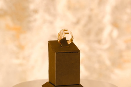 High-End Jewelry: Gold and Diamond Treasuresの写真素材