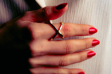 Stylish jewellery, diamonds and precious stones.の写真素材