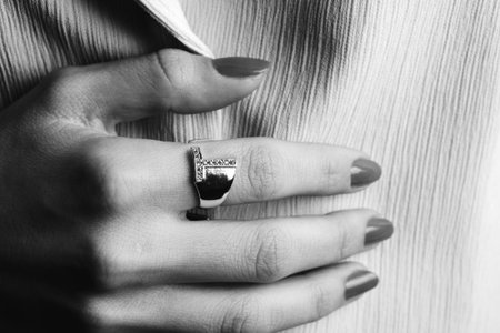 Precious Gold and Diamond Jewelry for Herの写真素材