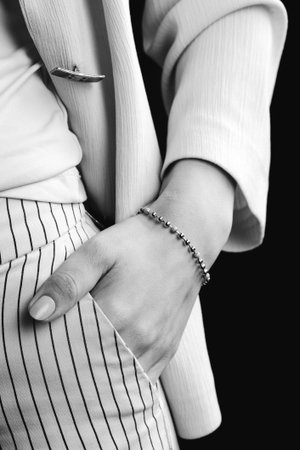 Glamorous Gold and Diamond Wedding Ringsの写真素材