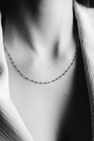 stylish jewelry like silver, gold, diamonds, precious stones.の写真素材