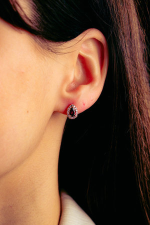 Luxurious Diamond Jewelry in Elegant Gold Settingsの写真素材