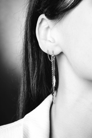 Stylish Gold and Diamond Jewelry for Modern Womenの写真素材