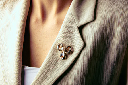 Beautiful golden jewelery with precious stones and diamondsの写真素材