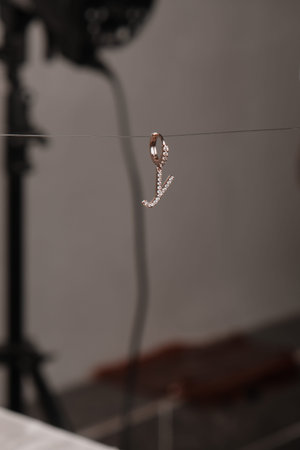 Beautiful Diamond Earrings with Gold Setting