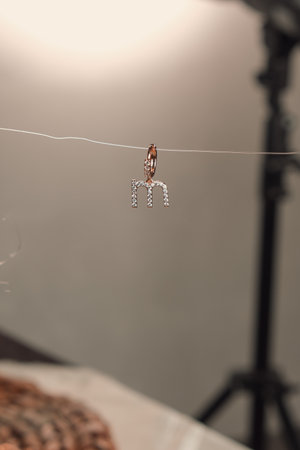 Unique Gold and Diamond Jewelry with Colored Gemstonesの写真素材