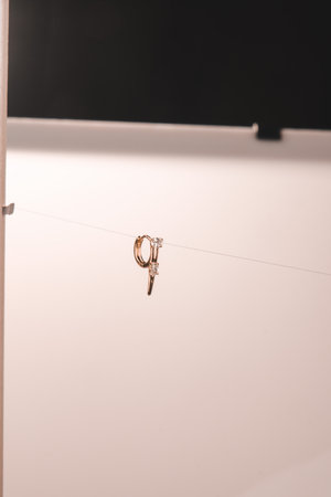 Stylish Gold and Diamond Jewelry for Modern Womenの写真素材