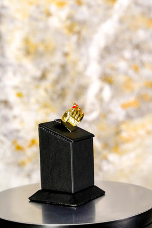 Unique Gold and Diamond Jewelry with Colored Gemstonesの写真素材