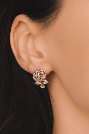 Exquisite Handmade Gold and Diamond Jewelryの写真素材