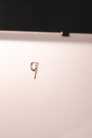 Luxurious Jewelry Pieces: Gold and Diamonds Togetherの写真素材