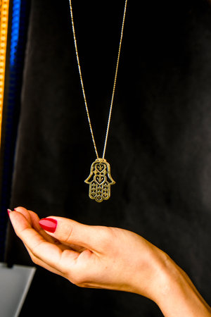 Glamorous Gold Jewelry with Sparkling Diamondsの写真素材