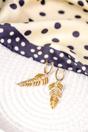 Luxury Gold and Diamond Jewelry Collectionの写真素材