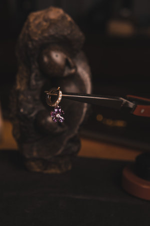 Precious Gold and Diamond Jewelry for Herの写真素材