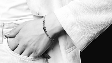 Beautiful Diamond Earrings with Gold Settingの写真素材