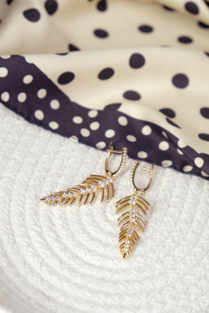 Luxury Gold and Diamond Jewelry Collectionの写真素材