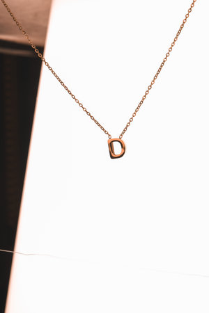 Gold Necklace for Womenの写真素材