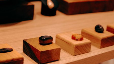 Radiant Gemstone Jewelry with Gold and Diamondsの写真素材