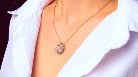 Exquisite Handmade Gold and Diamond Jewelryの写真素材