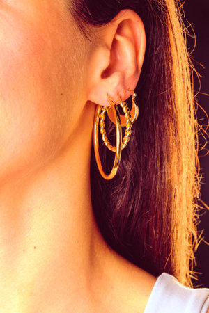 Timeless Jewelry Designs Featuring Gold and Diamondsの写真素材