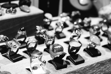 Exquisite Handmade Gold and Diamond Jewelryの写真素材