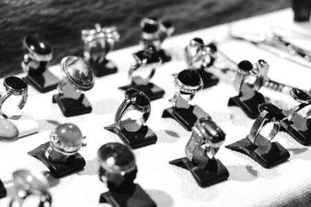 Stunning Gold and Diamond Jewelry for Luxury Loversの写真素材