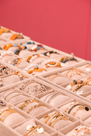 Stunning Gold and Diamond Jewelry for Womenの写真素材