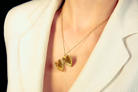 Brilliant Diamond Necklaces and Fine Gold Jewelryの写真素材