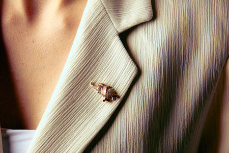 Classic Gold Jewelry with Brilliant Diamondsの写真素材