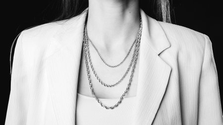 Handcrafted Luxury Jewelry with Goldの写真素材