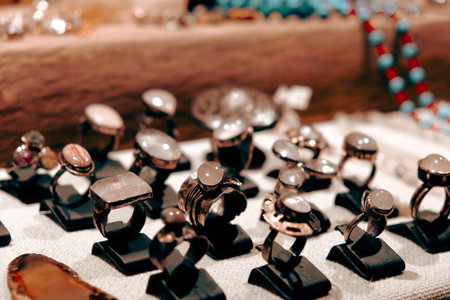 Exquisite Diamond Jewelry with Gold Accentsの写真素材