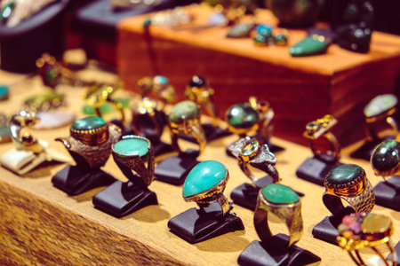 Stylish jewellery, diamonds and precious stones.