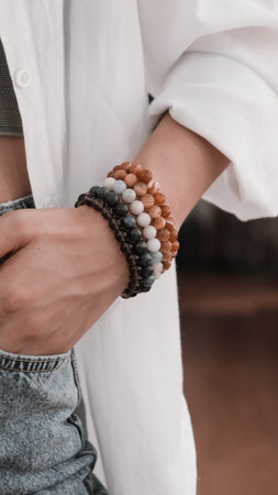 Glamorous Gold Jewelry with Sparkling Diamondsの写真素材