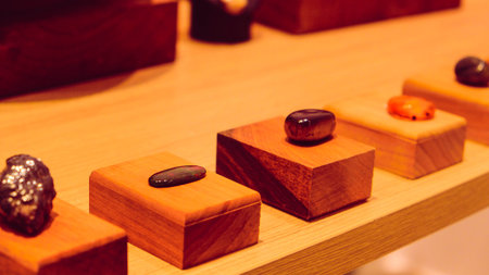 Glamorous Gold and Diamond Wedding Ringsの写真素材