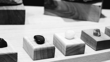 Sparkling Diamond Necklaces and Gold Pendantsの写真素材