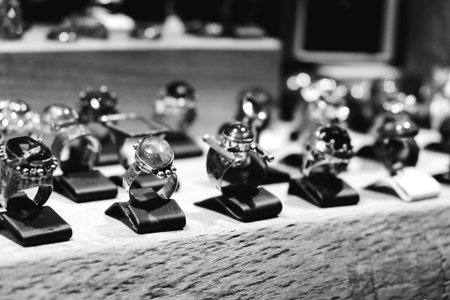 Exclusive Gold and Diamond Jewelry for Luxury Loversの写真素材