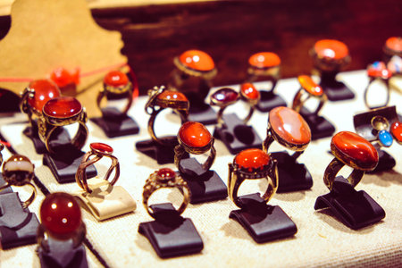 Precious Gold and Diamond Jewelry for Herの写真素材