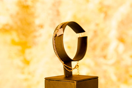 Luxury Gold and Diamond Jewelry Collectionの写真素材