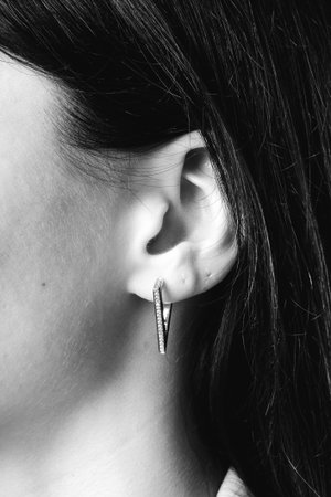 Elegant jewelry, Jewels set with gemstones.の写真素材