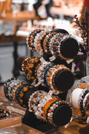 Elegant jewelry, Jewels set with gemstones.の写真素材