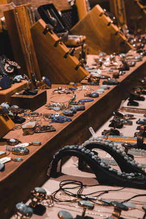 Stylish and Elegant Gold Diamond Jewelry Piecesの写真素材