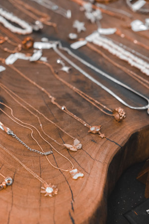 High-End Jewelry: Gold and Diamond Treasuresの写真素材