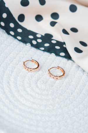 Elegant Gold and Diamond Jewelry for Special Occasionsの写真素材