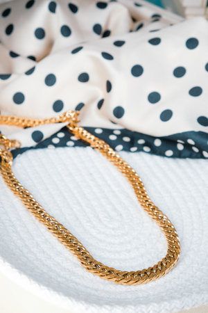 Shimmering Gold and Diamond Jewelry for Evening Eleganceの写真素材