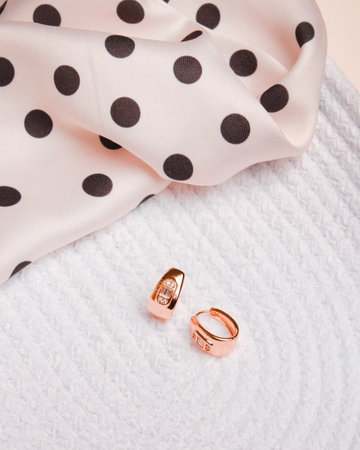 Sophisticated Gold and Diamond Jewelry for Womenの写真素材