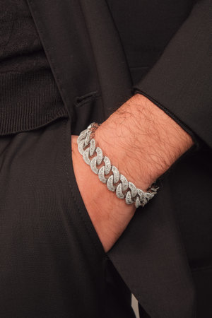 stylish jewelry like silver, gold, diamonds, precious stones.の写真素材