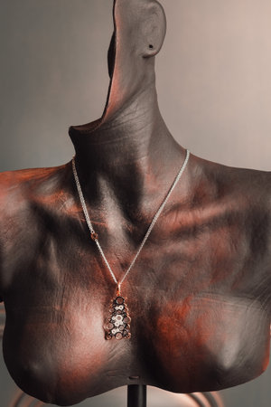 Gold Jewelry with Brilliant Diamondsの写真素材